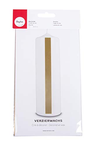Rayher - Wachsfolie, 20x10 cm, SB-Btl. 1 Stück, gold, hochglänzend