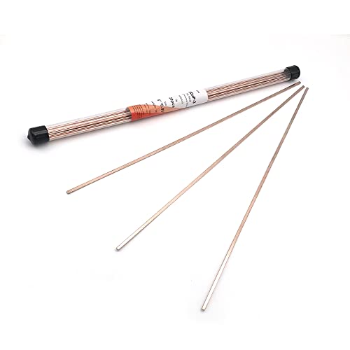 Silver Brazing Rods Bcup-3 20 Flat Bar Welding Stick Jagp-5 5% Silver Phos Welding Rods 0.050"X1/8"X14" For  Gas Soldering Torch Accessory Air-Conditioners, Refrigerators And Freezers #TOP1