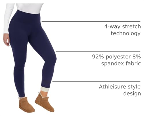 Image of CAMPSNAIL Fleece Lined Leggings Women - Thick Winter Thermal Warm Pants