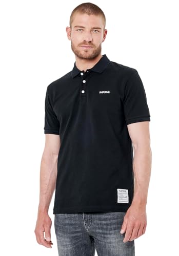 Kaporal - Polo Noir Homme 100% Coton Bio - Corto - 2XL - Noir