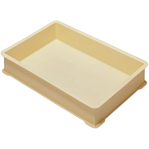 サンコープラスチック(SankoPlastic) 保存容器 フードテナー No.20 アイボリー 幅57.3×奥行38.6×高さ10.3cm 10個セット 日本製 ケース販売 プラスチック 食品用 コンテナ お餅 パン ケーキ 麺類 食器 保管 運搬 業務用 071477のサムネイル