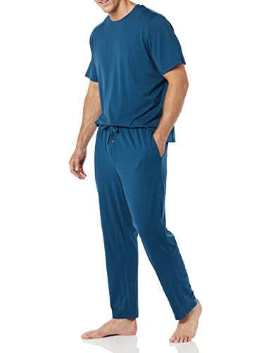 Amazon Essentials Men's Cotton Modal T-Shirt and Full-Length Bottom Pajama Set3