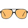 YDAOWKN Retro Aviator Sunglasses for Womens Mens Large Frame Classic 70s Vintage Sunglasses Aviators
