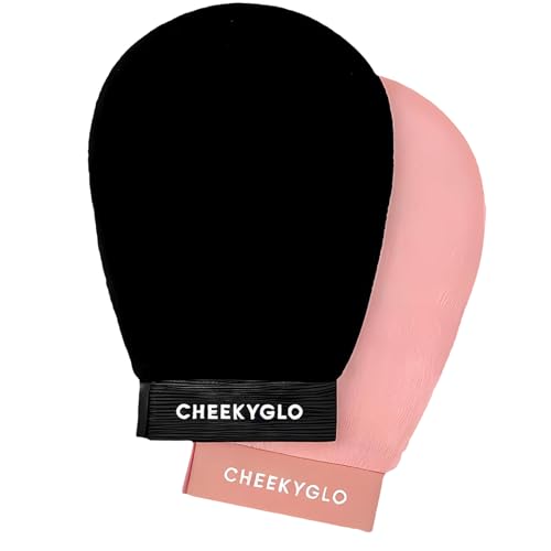 CheekyGlo Exfoliating Glove 2PCS Sensitive Body Exfoliating Gloves Korean Exfoliating Mitt & Deep Exfoliating Body Scrubber for Shower Effective Gentle Reusable Ideal for Smooth Skin
