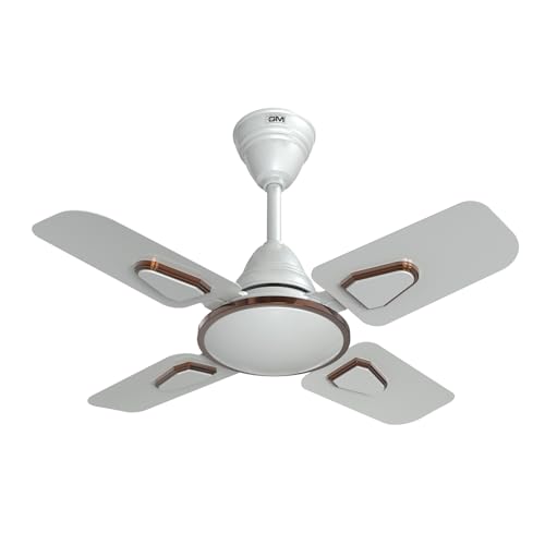 Image of GM Air Deco 24 600 mm Ceiling Fan - Pearl White | Aerodynamic Aluminium Blades | Copper Motor | Reliable Performance