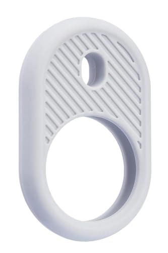 Image of M.G.R.J Shockproof Case Cover Compatible for Apple AirTag (Keychain Holder) (Grey)