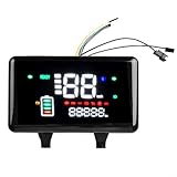 【High-quality Materials】: This LCD display motor speedometer screen is made of long lasting and high-quality materials, ensuring long-lasting performance. 【Replacement Part】: Designed to replace electric bike parts, it is compatible with 48V-72V elec...