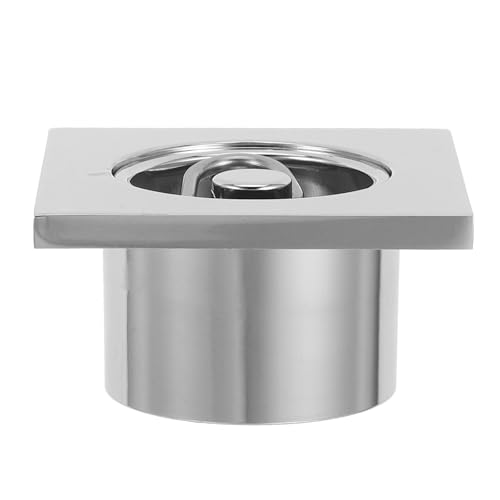 Bonde de douche en acier inoxydable extra-plat jojofuny