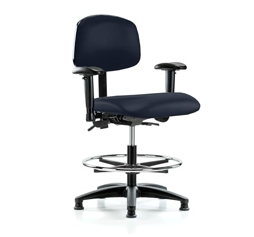 Image of Perch Task Chair with Foot Ring, Glides, 21 inch-28.25 inch, Imperial Fabric