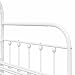 vidaXL Tagesbettrahmen Weiß 100 x 200 cm Pulverbeschichteter Stahl, Moderner rechteckiger Tagesbett-Rahmen, robuster metallischer Schlafplatz, platzsparendes Sofa für drinnen