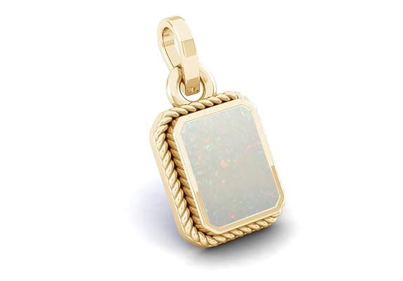 6.25 Ratti 5.00 Carat Natural AA Opal Gold Plated Pendant Certified Natural Australian Opal Stone Gold Plated Pendant for Men and Women by Lab Certified-image-38