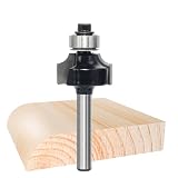 Akylin Punte rotonde per fresa, gambo da 1/4", raggio 4,8 mm, punta in carburo di tungsteno, bordo arrotondato, punte rotonde per fresa per perline