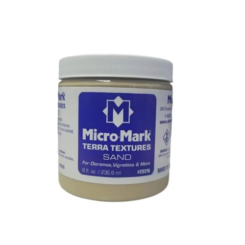 Micro-Mark Terra Textures, Sand for Dioramas, Gaming Figures, Displays, Train Layouts and More, Made in USA