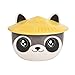 Produktbild Elbenwald Waschbär Kawaii Schale mit Deckel für Anime Fans Ramen-Bowl Müslischale rundumbedruckt 550 ml Keramik grau