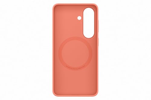 Image of Samsung Galaxy S26 Silicone Magnet Phone Case, Soft-Touch, Durable Grip, Great Feel, Coral Red