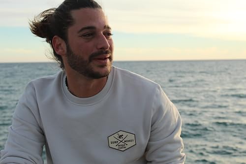 Sweat-shirt à col rond Surf Monkey en molleton premium durable - 3