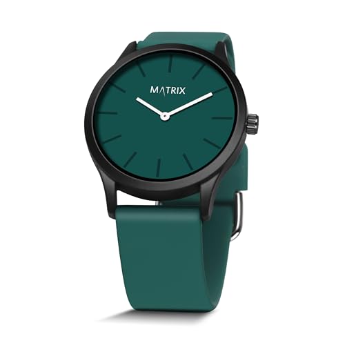 Matrix Minimalist Dial with Softest Silicone Strap Analog Wrist Watch for Men & Boys
