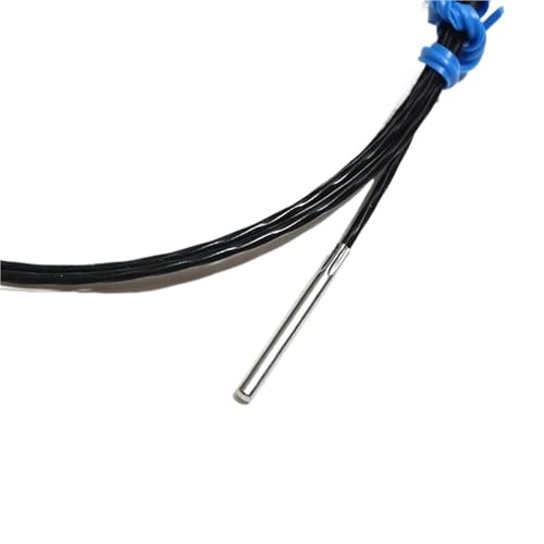 Sonda de temperatura tipo K ultrafina de 2x15mm con terminal de aguja y cable PTFE