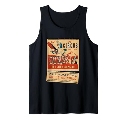 Camiseta sin mangas Dumbo retro ideal para festivales de verano y paseos por el parque