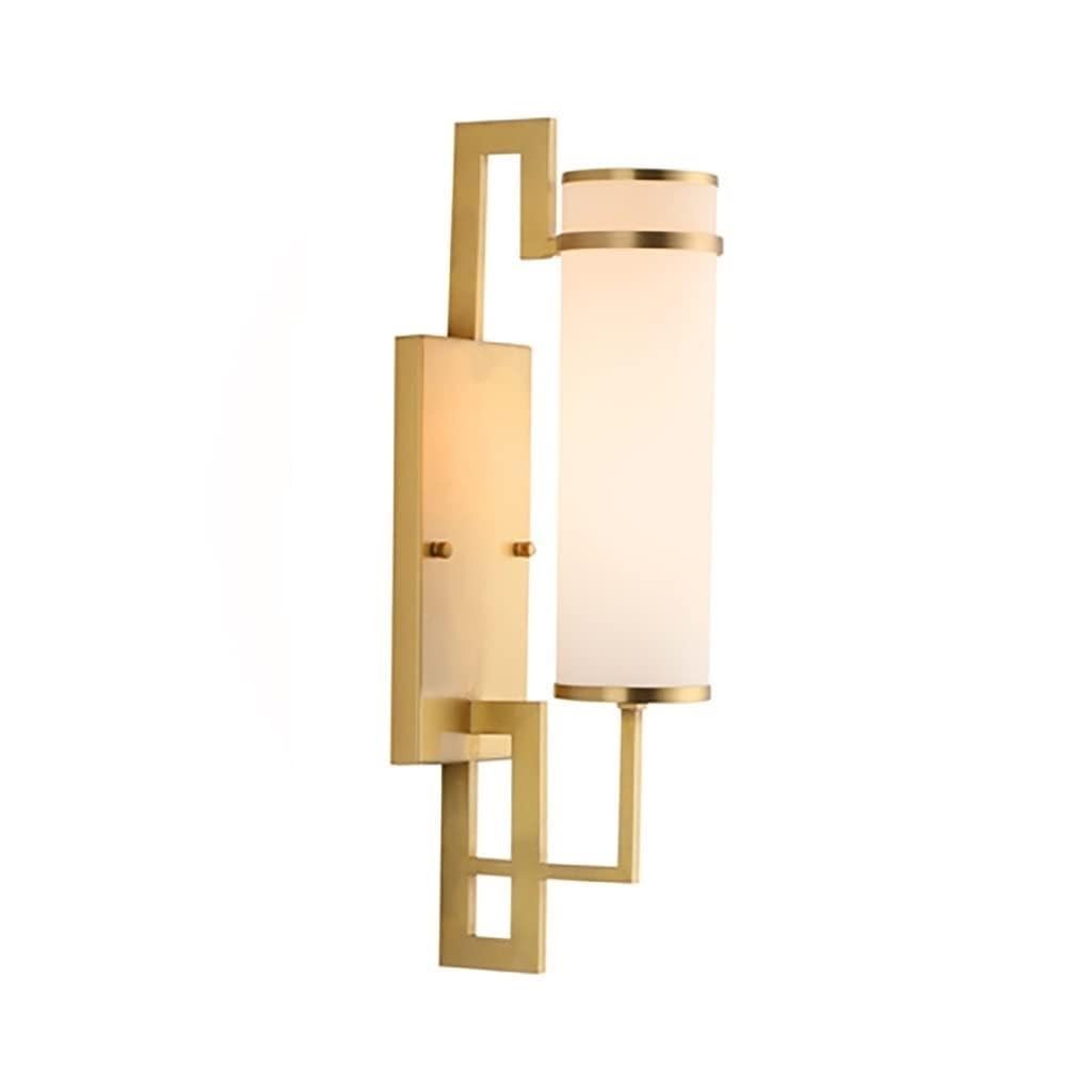 HynJGih Copper wall lamp Bedroom Bedside Creative Hotel Aisle Living Room Background wall lamp