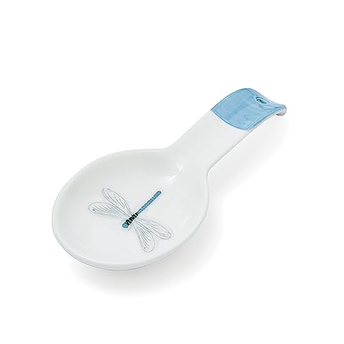 Cooksmart British Designed Large Spoon Rest | Spoon Rests for All Type of Spoons | Kitchen Spoon Rest for All Types of Kitchens - Engish Meadows