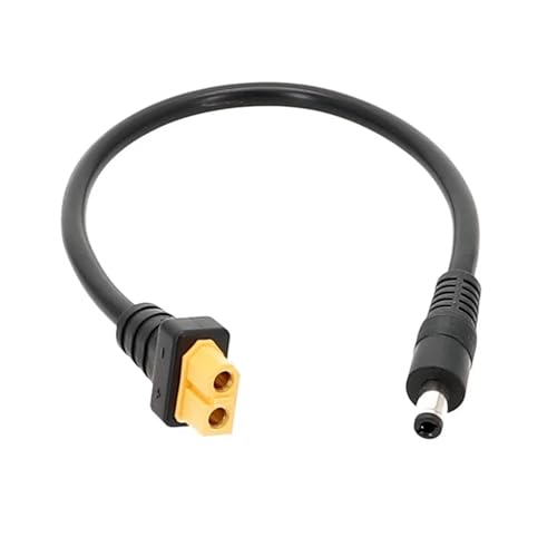 Cable conector XT60 a DC 5521 macho y hembra para carga de baterias de radiocontrol 4