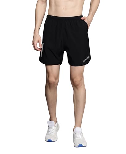 Image of BULLAR Premium Polyester Training Shorts Combo, Gym wear, Running, Sports,Workout Dryfit, Quick Dry Shorts with Drawstring