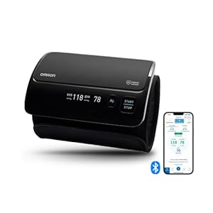 OMRON EVOLV Slimme Bovenarm Bloeddrukmonitor – draadloze bloeddrukmeter met Bluetooth connectie en gratis app voor iOS en Android – Nu met 6 maanden GRATIS OMRON connect premium abonnement