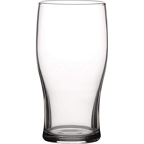 Tulip Toughened 20oz Pint Beer Glass Strong Durable Glass - 6