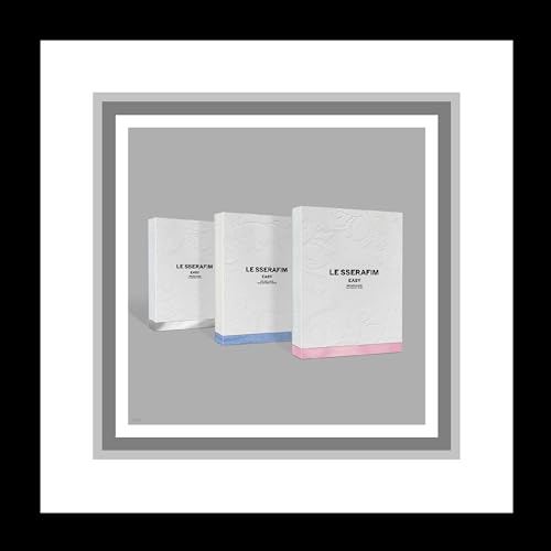 KPOP LE SSERAFIM Easy 3rd Mini Album Standard Vol.3 Version CD+1p Folding Poster on Pack+104p Booklet+1p PhotoCard+1p PostCard+3ea Sticker+1ea Lyric Book+Tracking Sealed LSFM