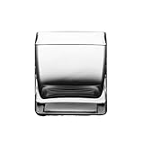 pecera Acuario de Escritorio pequeño, Cuadrado, de Cristal, Transparente y Grueso.(20cm)