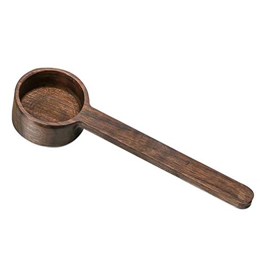hemoton Kaffemått Skedar Valnöt Trä Mätsked Kök Tea Kaffe Scoop Sugar Spice Mått Sked (8G per Scoop)