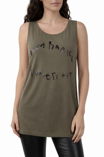Top débardeur Diesel femme olive T-WEY-R Maglietta en coton léger