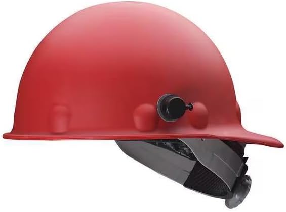 Hard Hat, Fiberglass, 8 Point Swing Ratchet, Type 1, Class G, Red, Mfr: P2AQSW15A000-A
