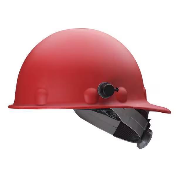 Hard Hat, Fiberglass, 8 Point Swing Ratchet, Type 1, Class G, Red, Mfr: P2AQSW15A000-A
