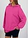 Trendy Queen Womens Oversized Hoodies Comfy Sweatshirts Spring Fashion 2026 Outfits Casual Tops Fleece Clothes with Pockets HotPink M