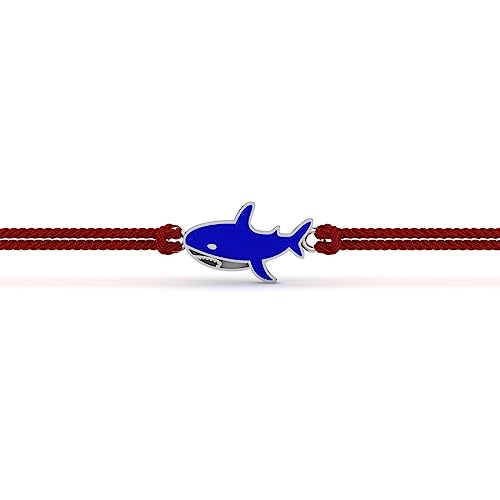 Image of KuberBox 925 Sterling Silver Baby Shark Silver Rakhi For Brother