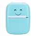 Produktbild Übungen Fragen Drucker, Blauer Fotodrucker, Handy Tragbarer Quick Mini für Kinder Schüler Schulbriefpapier Kleine Druckmaschine