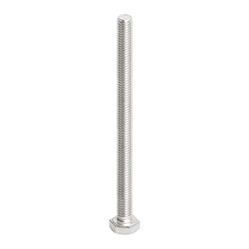 Image of M6 x 90mm Hex Head Bolts Screws Grade 6.8 Stainless Steel, Fasteners Fully Machine Threaded SUS304 15 Pcs