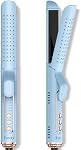 Farery Chill Set Soft-Air Curling Iron: Flux d'air doux pour un styling rapide & Courroies à long terme, Verrouiller dans le style avec refroidissement Air Évents, 2-in-1 Redresseur de cheveux & Curler avec baril long amélioré, bleu