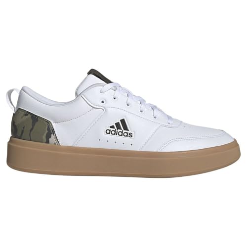adidas Park St Shoes, Zapatos Bajos Que no Son de fútbol Hombre, FTWR White/Olive strata/Gum 3, 49 EU