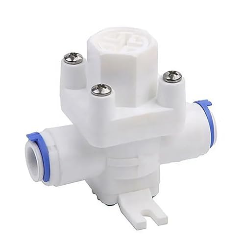 EEQANAO Válvula de Alivio de presión de Agua de 1/4'', regulador Reductor de presión de Agua, Manguera de conexión rápida, Sistema de ósmosis inversa RO