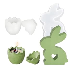 ChunDA Silikon Gießformen Ostern Hase & Ei