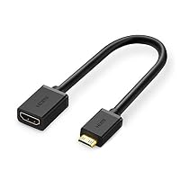 Techrum – Techrum Mini HDMI Adapter Mini HDMI auf HDMI Kabel 4K@60Hz 3