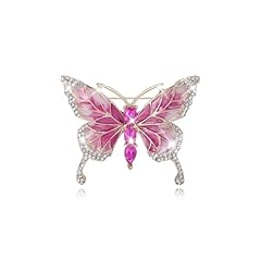 A1:hot pink butterfly pin