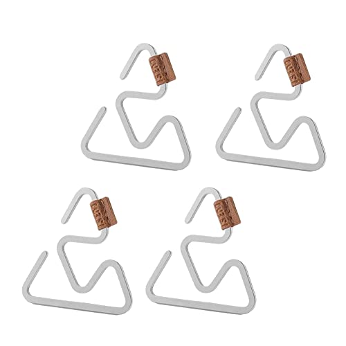 Gbloodst 4 guantes de trabajo con clip de seguridad para exteriores, cuerda de escalada, antipérdida, camping, hebilla colgante L