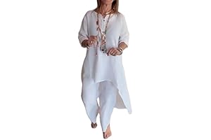 Women Linen 2 Piece Plus Size Pantsuits: Elegance Redefined