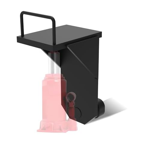 Upgraded Shipping Container Jack Lug with U-Shaped Handle, Heavy-Duty Shipping Container Accessories Attachment,Storage Container Leveler Booster,Black Cover