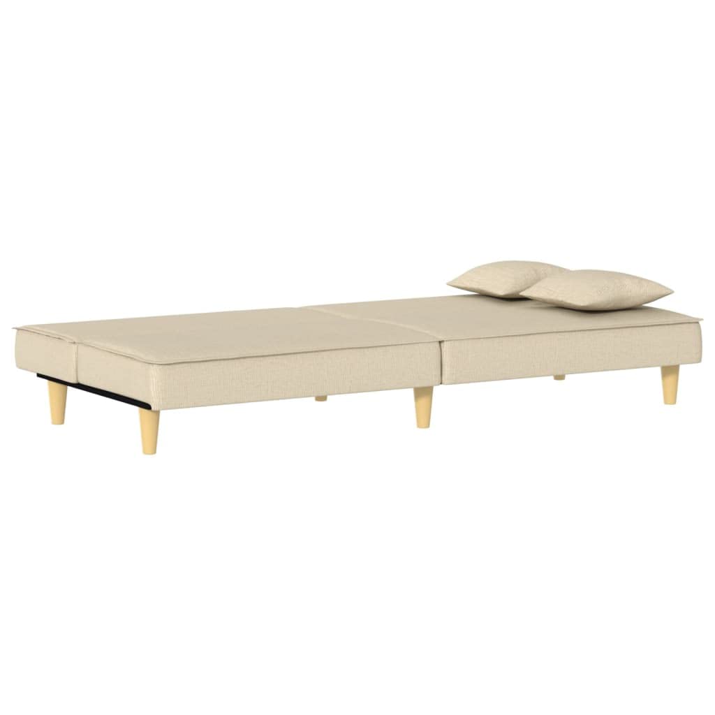 sofás de Dos plazas,Sofa 120 cm,Sofa Cama Dos plazas,Sofá Cama de Tela Color cremaAdecuado para salón, Dormitorio