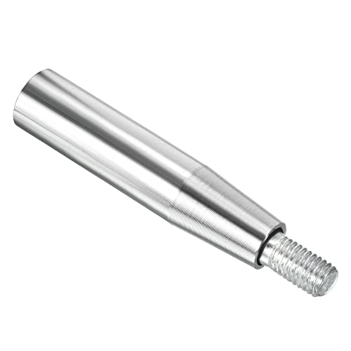 PATIKIL M10 Giratoria Manija Empuñadura, 1 Paquete 98mm Fundido Hierro Cromado Chapado Sujeción Tornillo Perilla para Muchos Tipos de Fresadoras Máquinas y Tornos, Plateado Tono